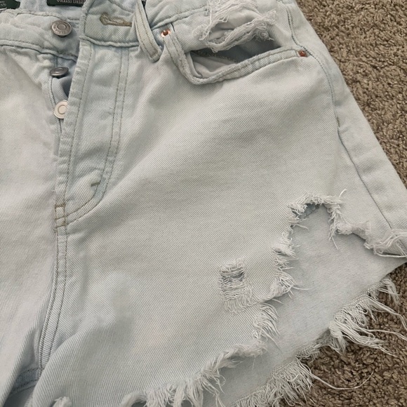 Wild Fable Distressed Light Blue Denim Shorts - Picture 2 of 8